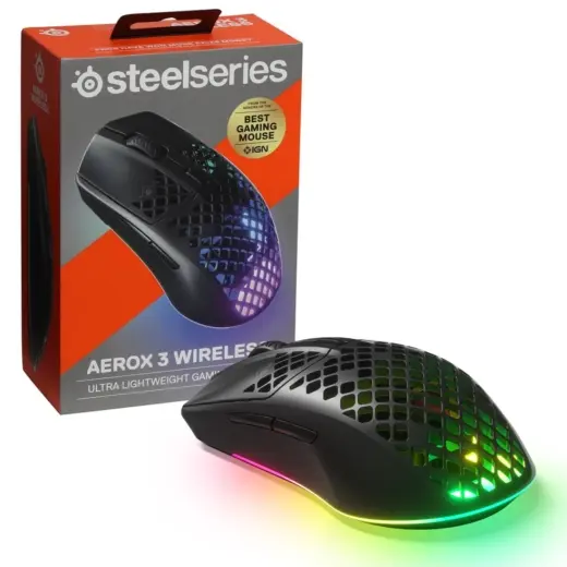 MOUSE GAMING STEELSERIES AEROX 3 BLACK